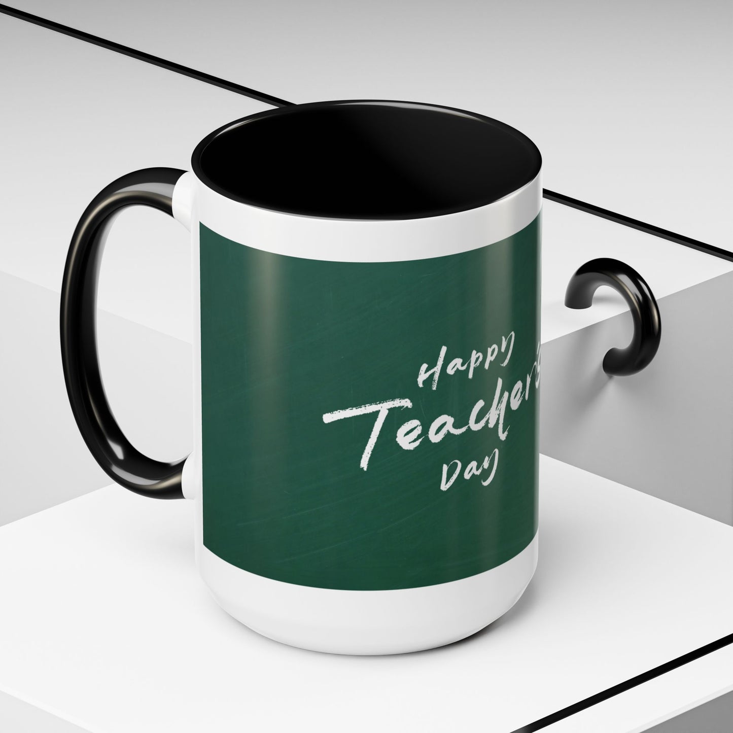Best Teacher Ever Mug | Cute Appreciation Gift for Teachers | Thank You Gift Idea | Accent Coffee Mug | 11oz | 15oz