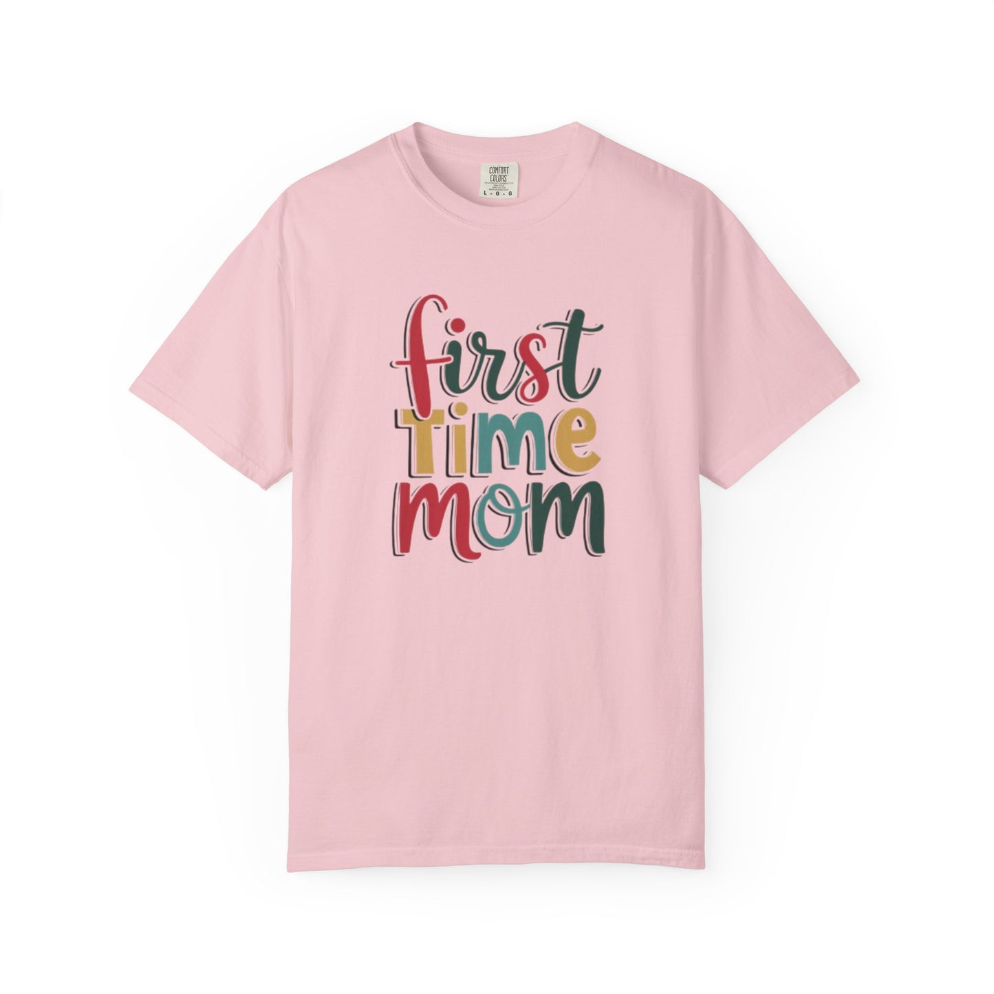 First Time Mama Tee | Trendy Motherhood Shirt for New Moms | Gift for Her | New Mom T-Shirt |‘First Time Mom’ Cute Graphic Tee | Perfect Baby Shower Gift