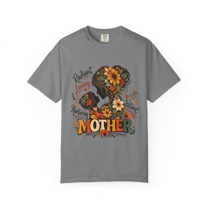 Radiant Loving Mother Graphic T-Shirt | Floral Mom Appreciation Tee