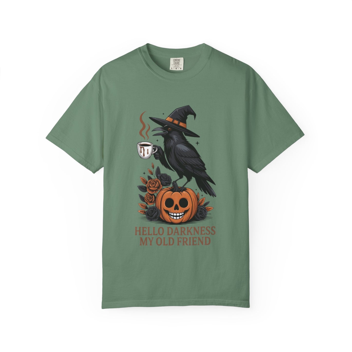 Halloween T-Shirt | Witchy Raven Pumpkin Graphic Tee | Unisex  T-shirt