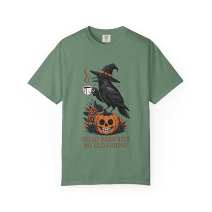Halloween T-Shirt | Witchy Raven Pumpkin Graphic Tee | Unisex  T-shirt