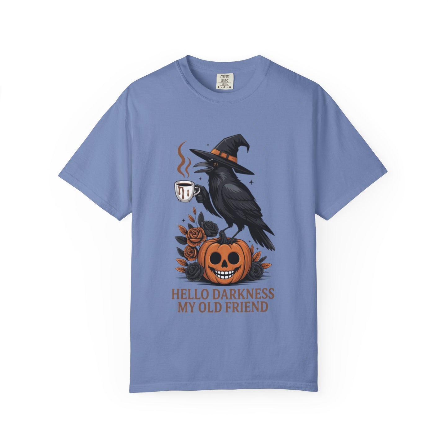 Halloween T-Shirt | Witchy Raven Pumpkin Graphic Tee | Unisex  T-shirt