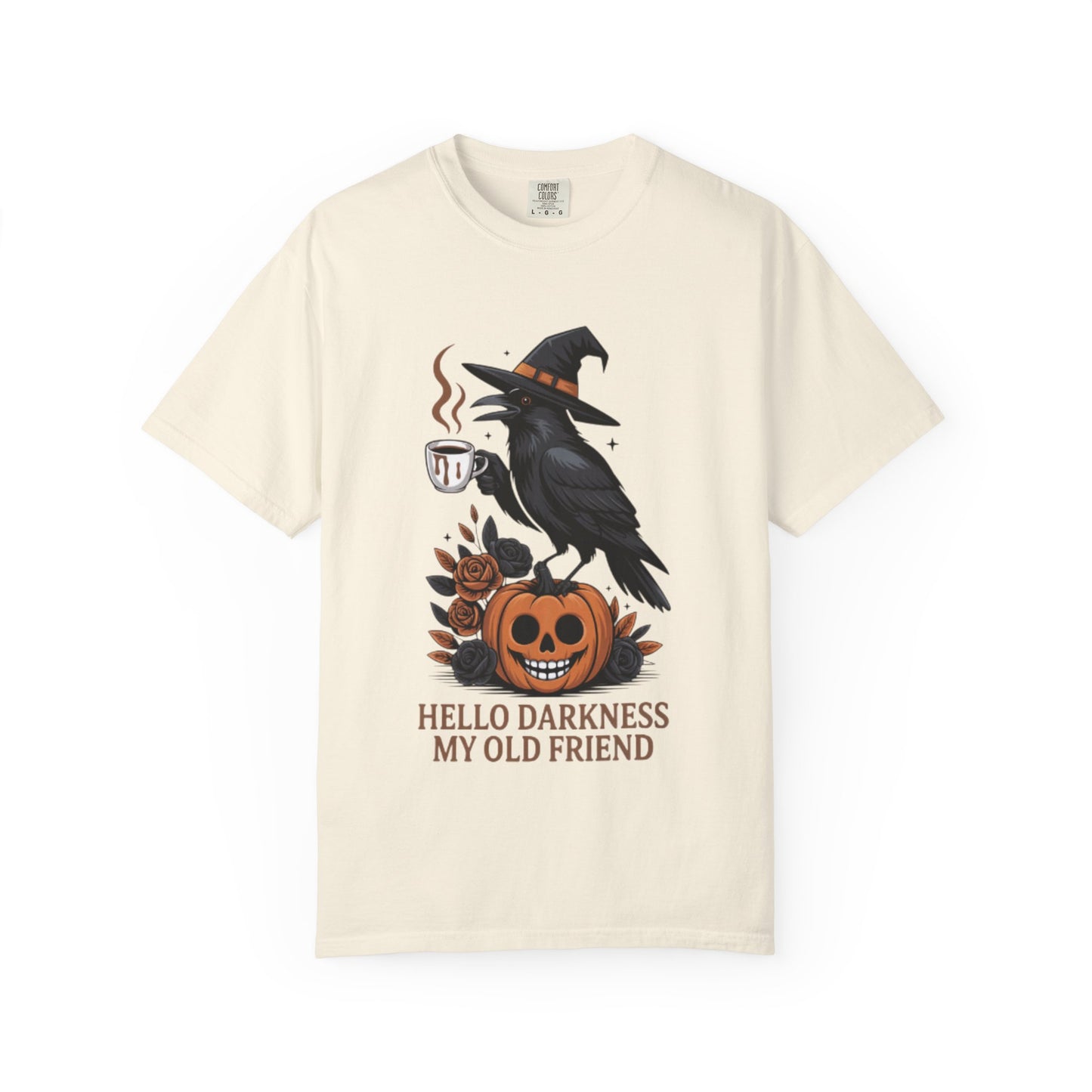 Halloween T-Shirt | Witchy Raven Pumpkin Graphic Tee | Unisex  T-shirt
