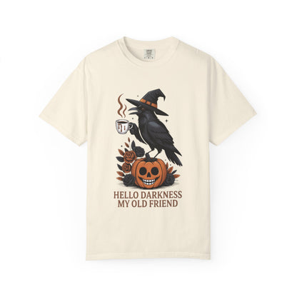 Halloween T-Shirt | Witchy Raven Pumpkin Graphic Tee | Unisex  T-shirt