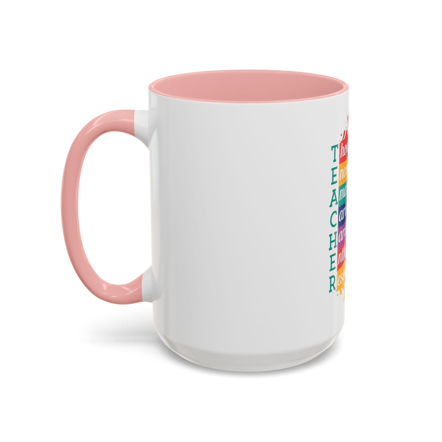 Teacher Appreciation Mug | Inspirational Teacher Gift Coffee Cup |  Classroom Desk Mug for Educators | Teacher Appreciation Coffee Mug | Colorful Acrostic |  Thoughtful | Encouraging | Amazing| 11oz...
