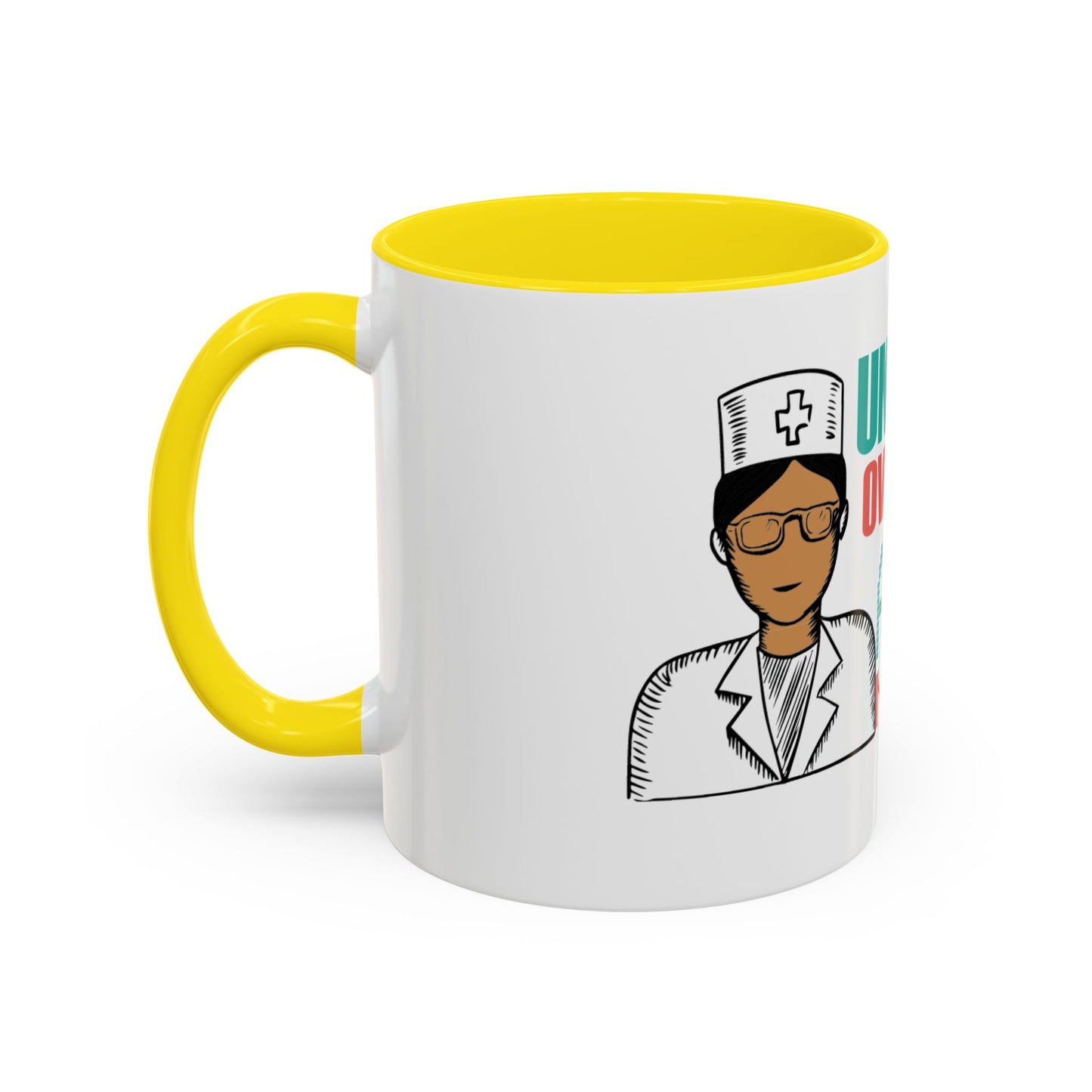 Funny Nurse Coffee Mug | RN Gift Cup | Nurse Appreciation Ceramic Mug | Accent Coffee Mug | 11 | 15oz