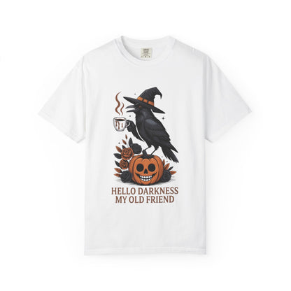 Halloween T-Shirt | Witchy Raven Pumpkin Graphic Tee | Unisex  T-shirt
