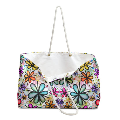 Floral Travel Tote | Weekender Travel Bag |  Colorful Boho Carry-On Tote | Stylish Getaways | Perfect Gift Idea