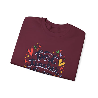 Unisex Best Teacher Ever Sweatshirt | Teacher Gift Crewneck | Appreciation Gift for Teachers | Cute Back to School Sweatshirt