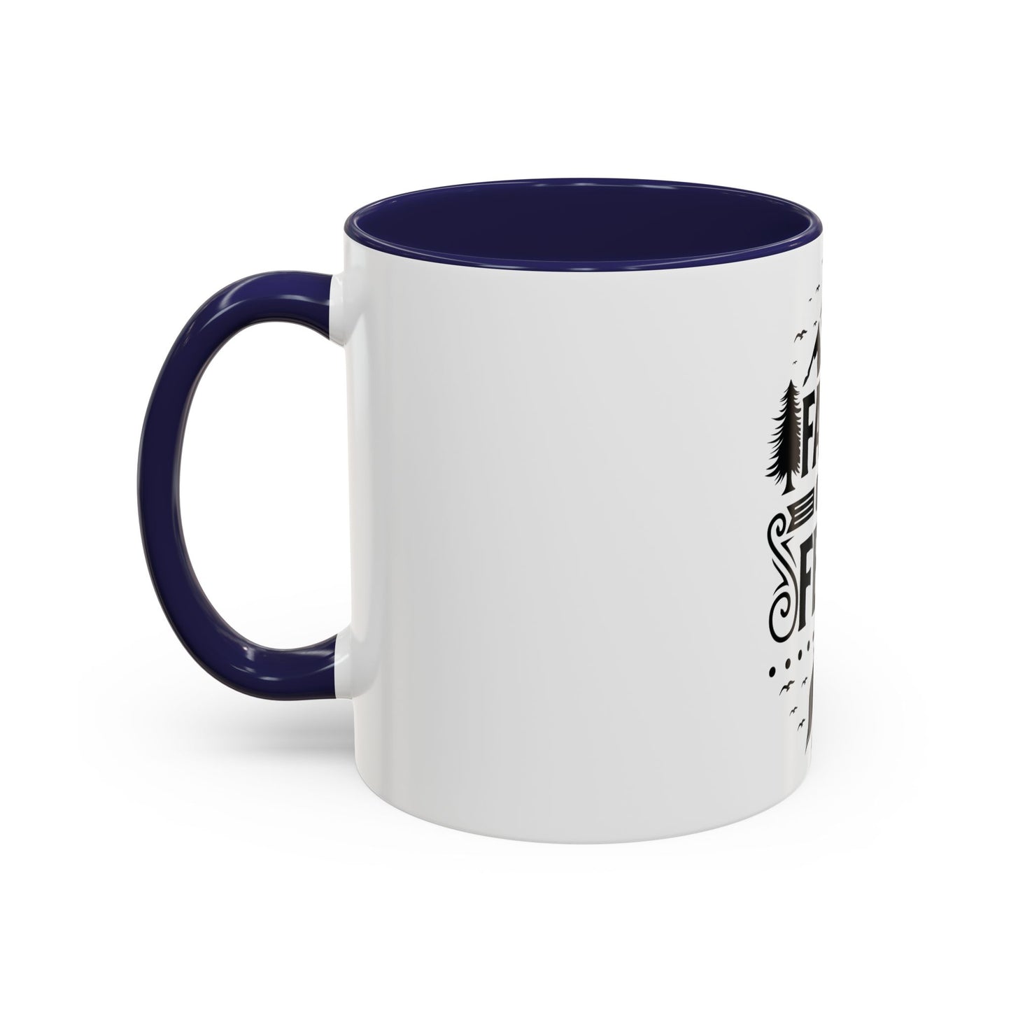 Faith Over Fear Mug | Inspirational Coffee Cup | Motivational Gift | Christian Mug | Positive Quote Drinkware | Accent Coffee Mug  | 11oz | 15oz