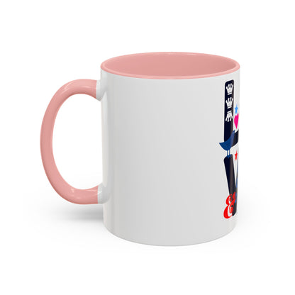 LOVE Floral Mug | Cute Aesthetic Coffee Cup with Heart | Rose Design | Gift for Her, Girlfriend, Wife | Stylish Ceramic Mug Accent Coffee Mug (11oz, 15oz)