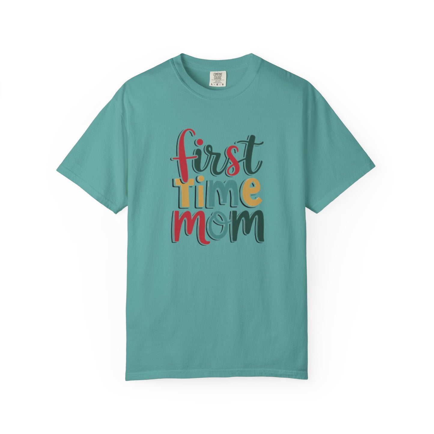 First Time Mama Tee | Trendy Motherhood Shirt for New Moms | Gift for Her | New Mom T-Shirt |‘First Time Mom’ Cute Graphic Tee | Perfect Baby Shower Gift