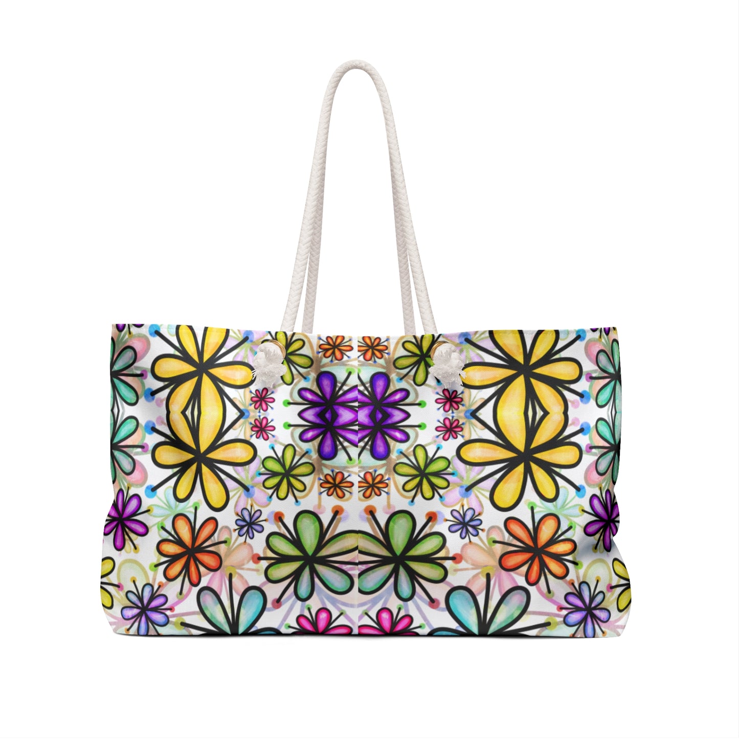 Floral Travel Tote | Weekender Travel Bag |  Colorful Boho Carry-On Tote | Stylish Getaways | Perfect Gift Idea