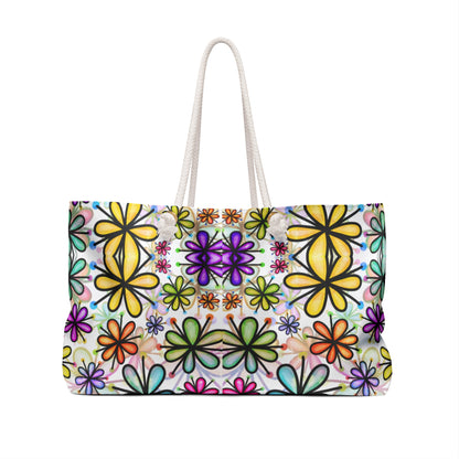 Floral Travel Tote | Weekender Travel Bag |  Colorful Boho Carry-On Tote | Stylish Getaways | Perfect Gift Idea