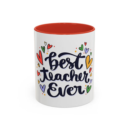 Teacher Appreciation Coffee Mug | Cute Gift for Teachers | Classroom Ceramic Cup | Accent Coffee Mug | 11oz | 15oz