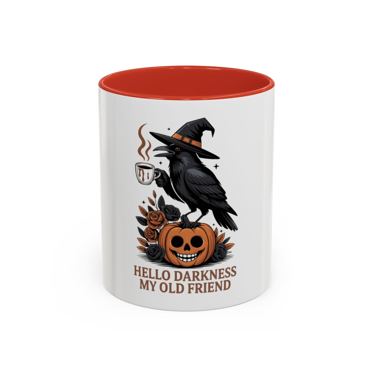 Gothic Raven Halloween Coffee Mug | Spooky Crow Ceramic Cup | Coffee Mug  | 11oz