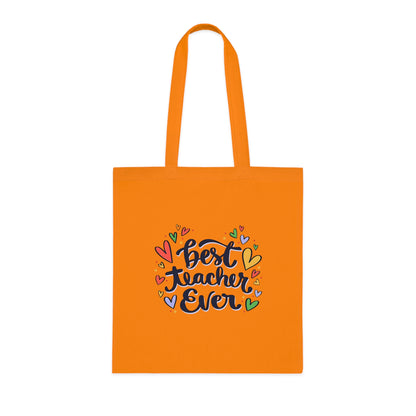 Cute Teacher Gift | Canvas Tote for School | Work | Everyday Use | Cotton Tote