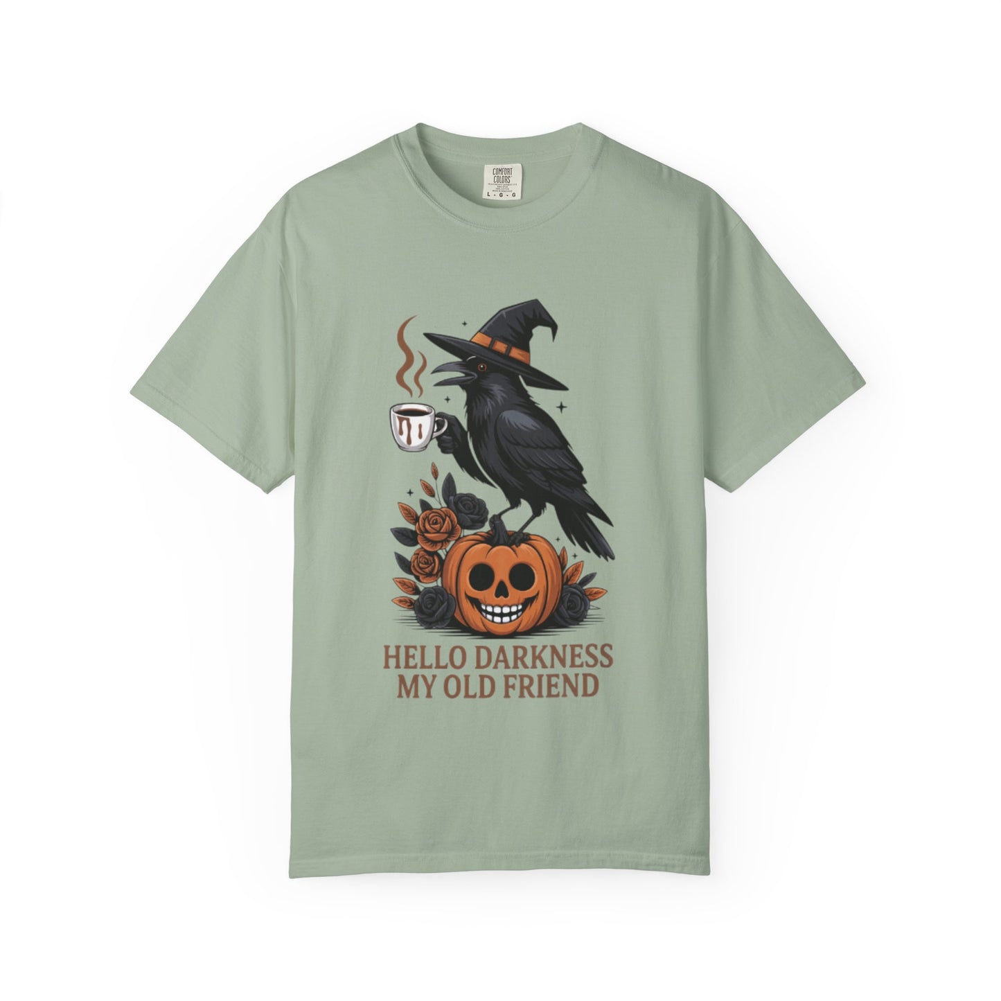 Halloween T-Shirt | Witchy Raven Pumpkin Graphic Tee | Unisex  T-shirt