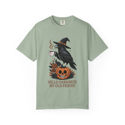Halloween T-Shirt | Witchy Raven Pumpkin Graphic Tee | Unisex  T-shirt