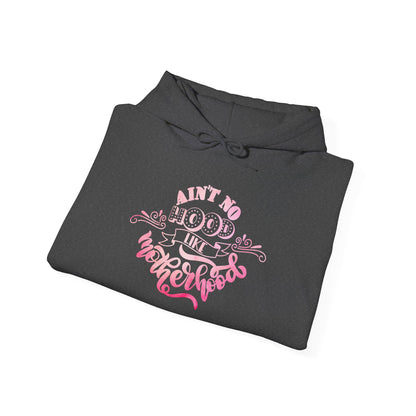 Funny Mom Hoodie | Cozy Women’s Sweatshirt | Gift for Moms | Unisex Heavy Blend | Hooded Sweatshirt | Ain’t No Hood Like Motherhood Hoodie