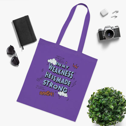 Christian Faith Canvas Tote Bag for Church | Everyday Use Tote | Cotton Tote | Christian Tote Bag