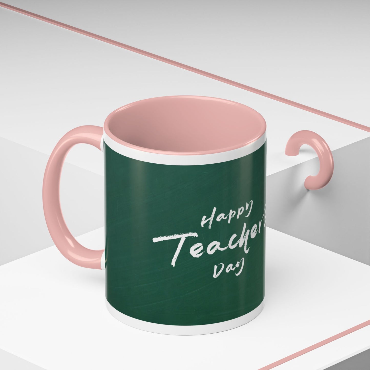 Best Teacher Ever Mug | Cute Appreciation Gift for Teachers | Thank You Gift Idea | Accent Coffee Mug | 11oz | 15oz