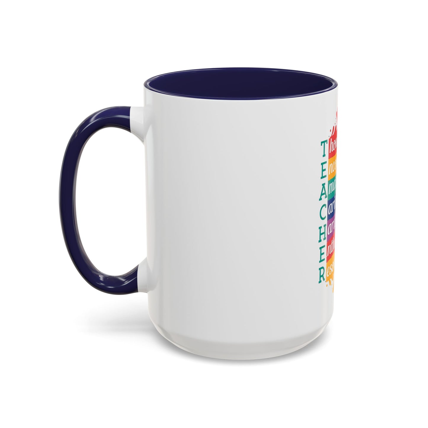 Teacher Appreciation Mug | Inspirational Teacher Gift Coffee Cup |  Classroom Desk Mug for Educators | Teacher Appreciation Coffee Mug | Colorful Acrostic |  Thoughtful | Encouraging | Amazing| 11oz...