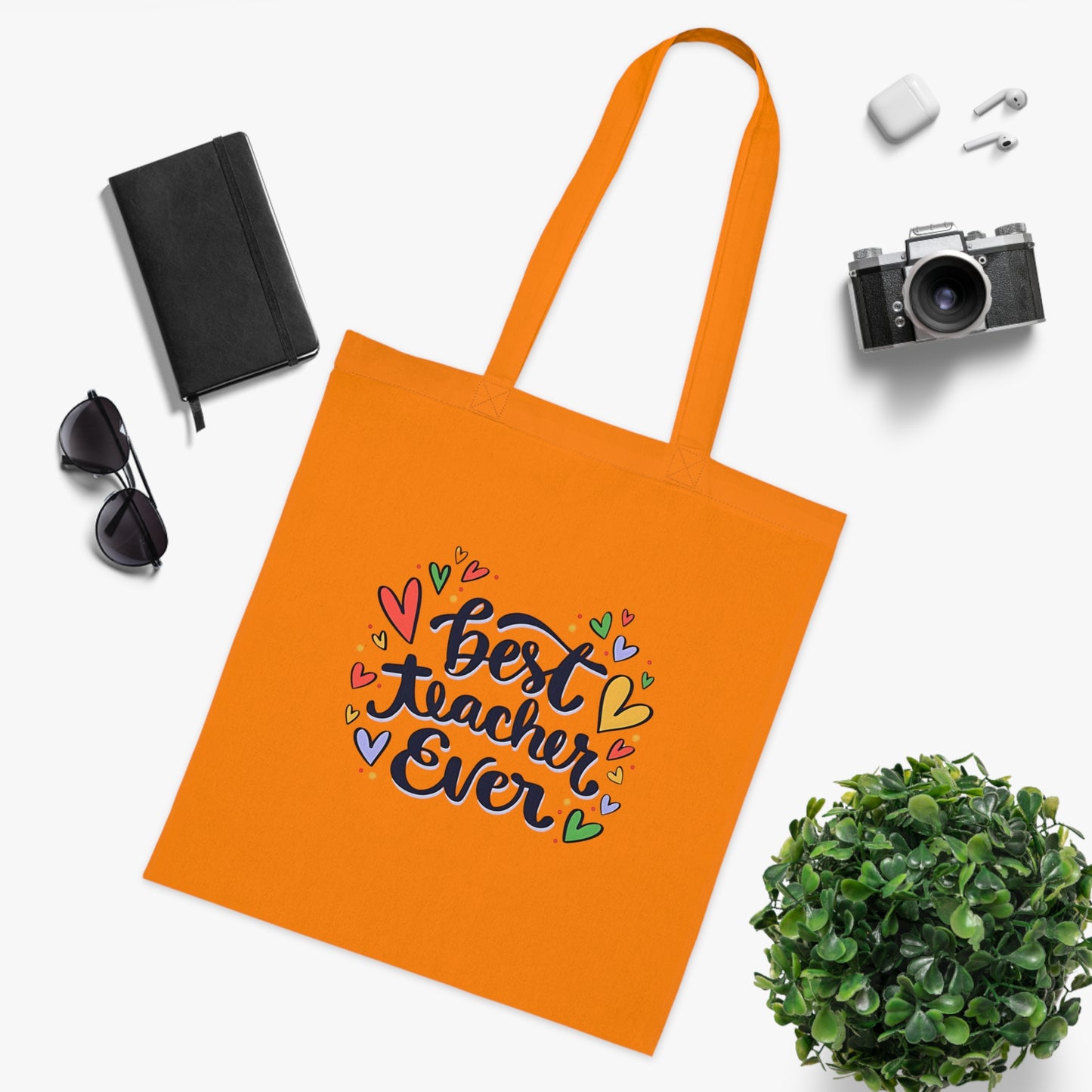 Cute Teacher Gift | Canvas Tote for School | Work | Everyday Use | Cotton Tote