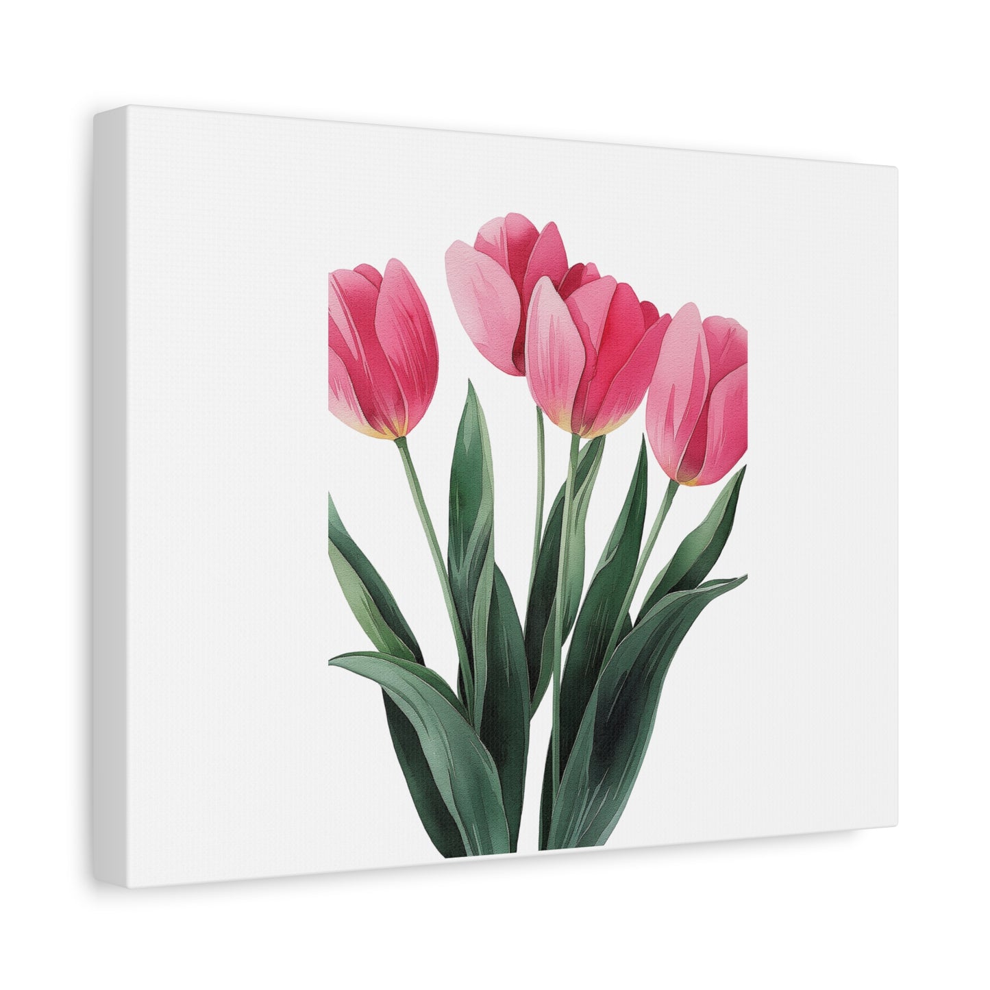 Pink Tulip Bouquet Wall Art Print | Elegant Floral Botanical Decor