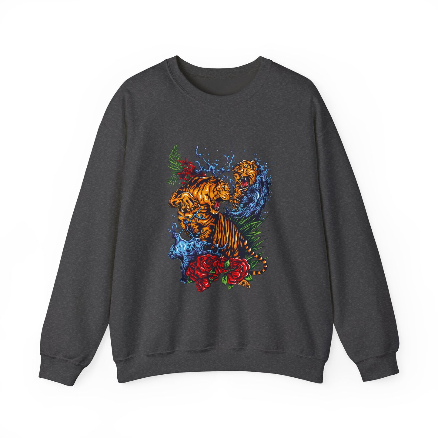 Tiger Graphic Sweatshirt | Tiger Crewneck Unisex Sweatshirt