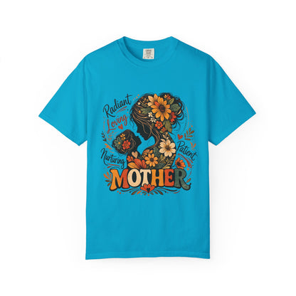 Radiant Loving Mother Graphic T-Shirt | Floral Mom Appreciation Tee