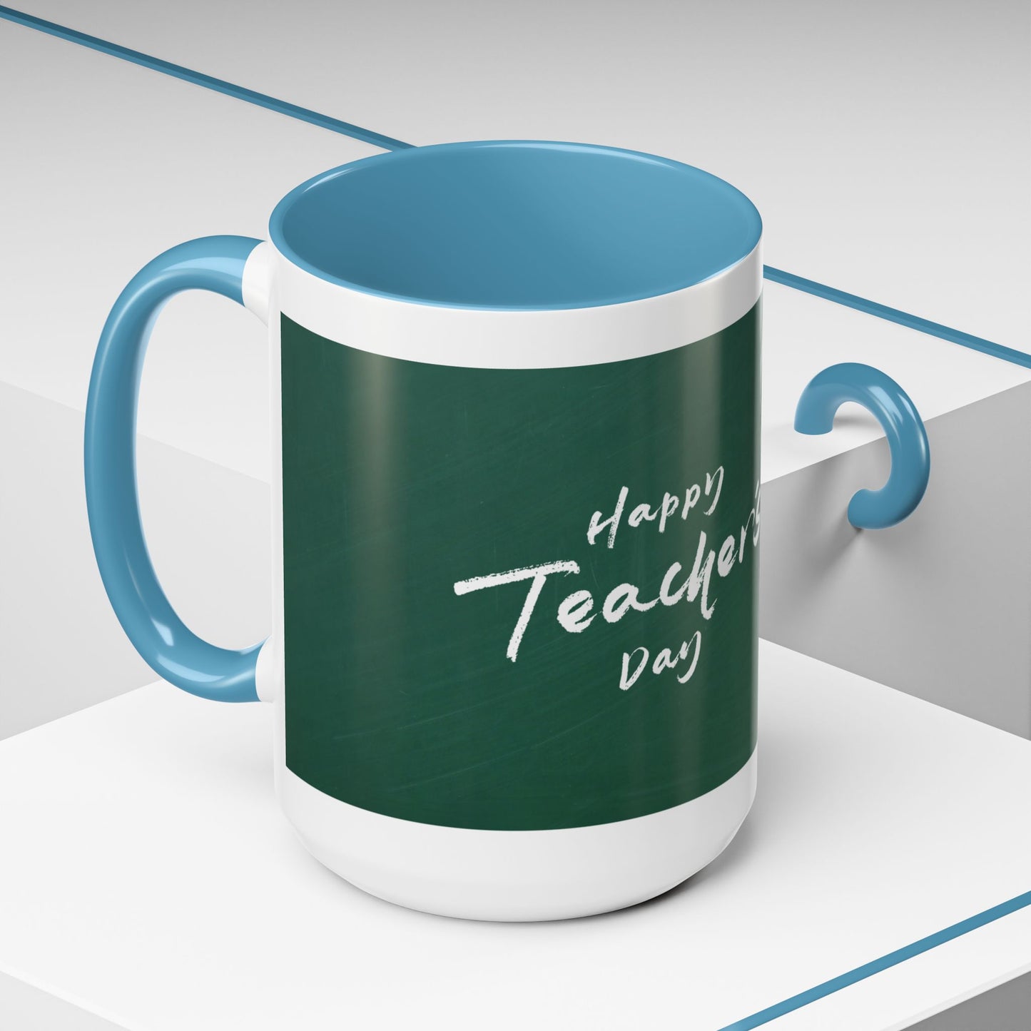 Best Teacher Ever Mug | Cute Appreciation Gift for Teachers | Thank You Gift Idea | Accent Coffee Mug | 11oz | 15oz
