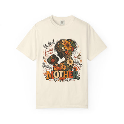 Radiant Loving Mother Graphic T-Shirt | Floral Mom Appreciation Tee