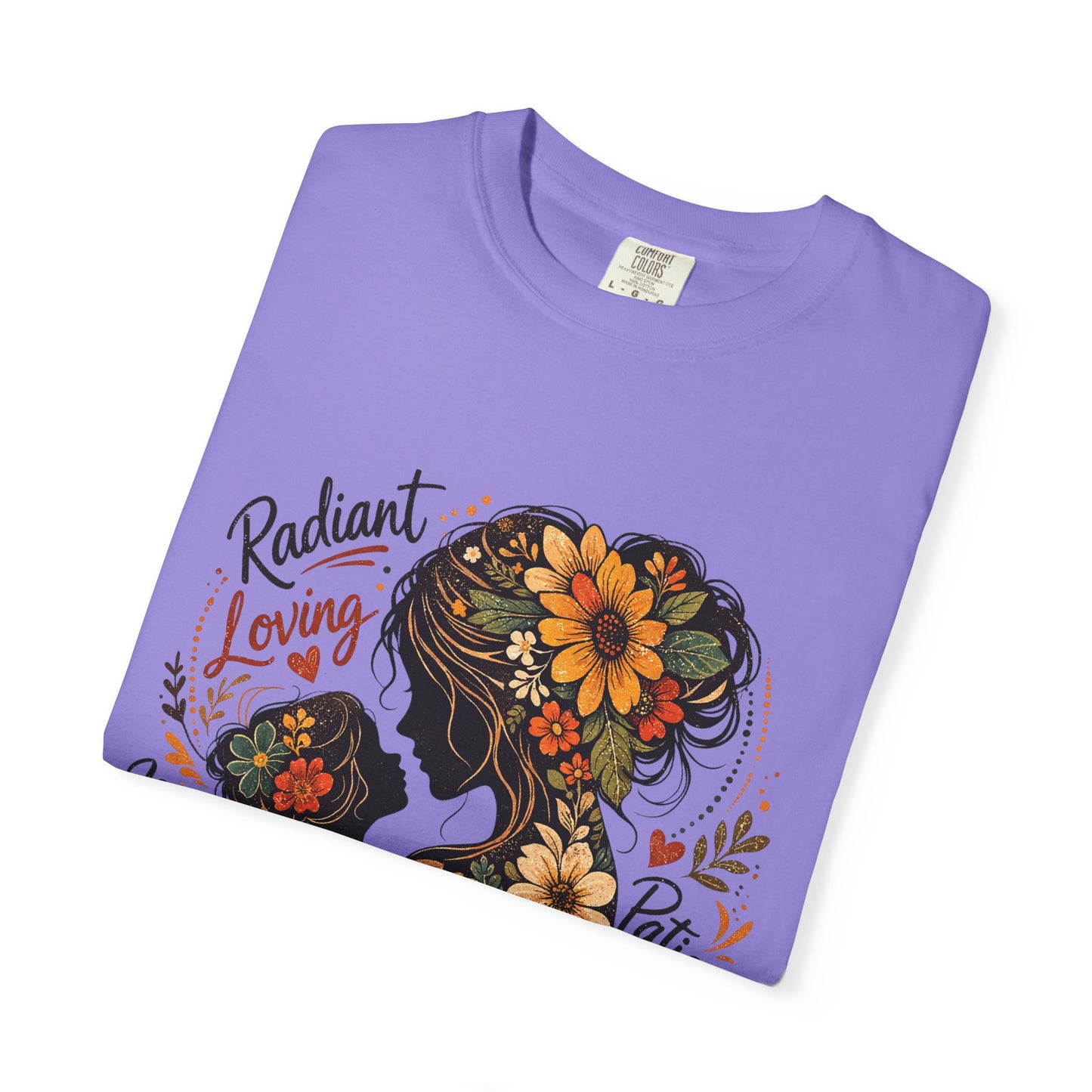 Radiant Loving Mother Graphic T-Shirt | Floral Mom Appreciation Tee