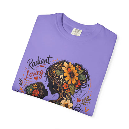 Radiant Loving Mother Graphic T-Shirt | Floral Mom Appreciation Tee