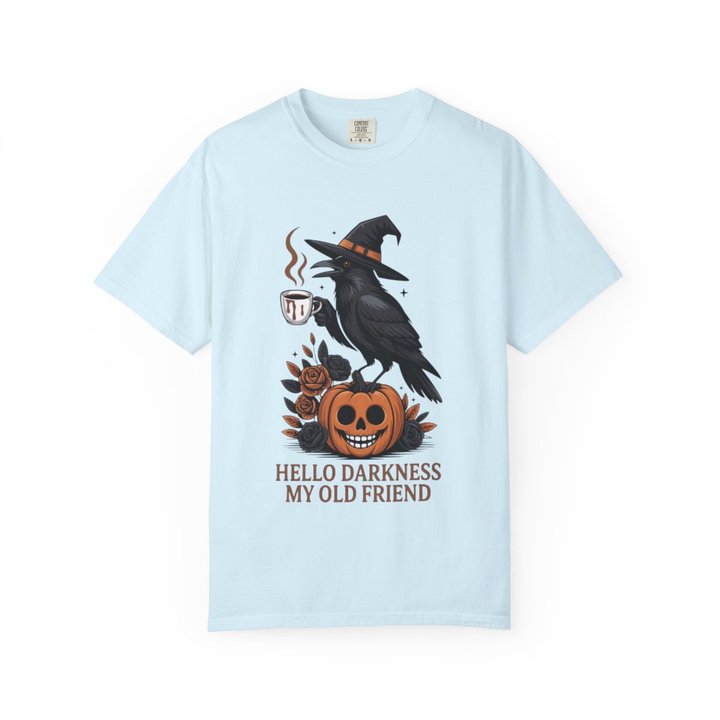 Halloween T-Shirt | Witchy Raven Pumpkin Graphic Tee | Unisex  T-shirt