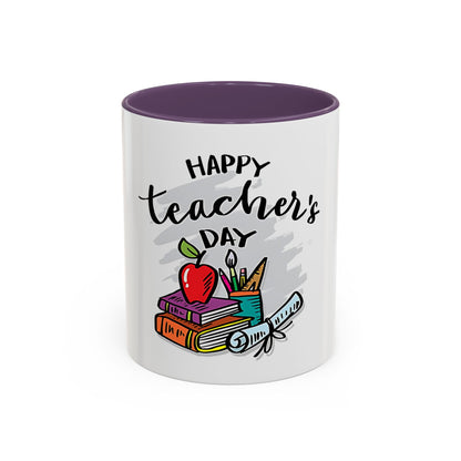 Happy Teacher’s Day Mug | Teacher Appreciation Coffee Mug | Cute Classroom Gift, Ceramic Teacher Cup