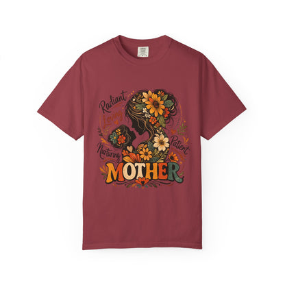 Radiant Loving Mother Graphic T-Shirt | Floral Mom Appreciation Tee