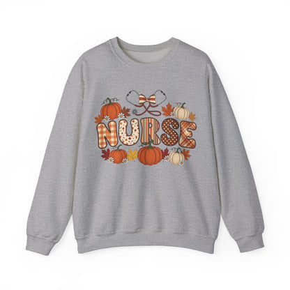Nurse | Halloween Sweatshirt | Ghost Sweatshirt | Fall Sweatshirt | Pumpkin Sweatshirt | Cozy Sweatshirt | Halloween Top | Halloween Party