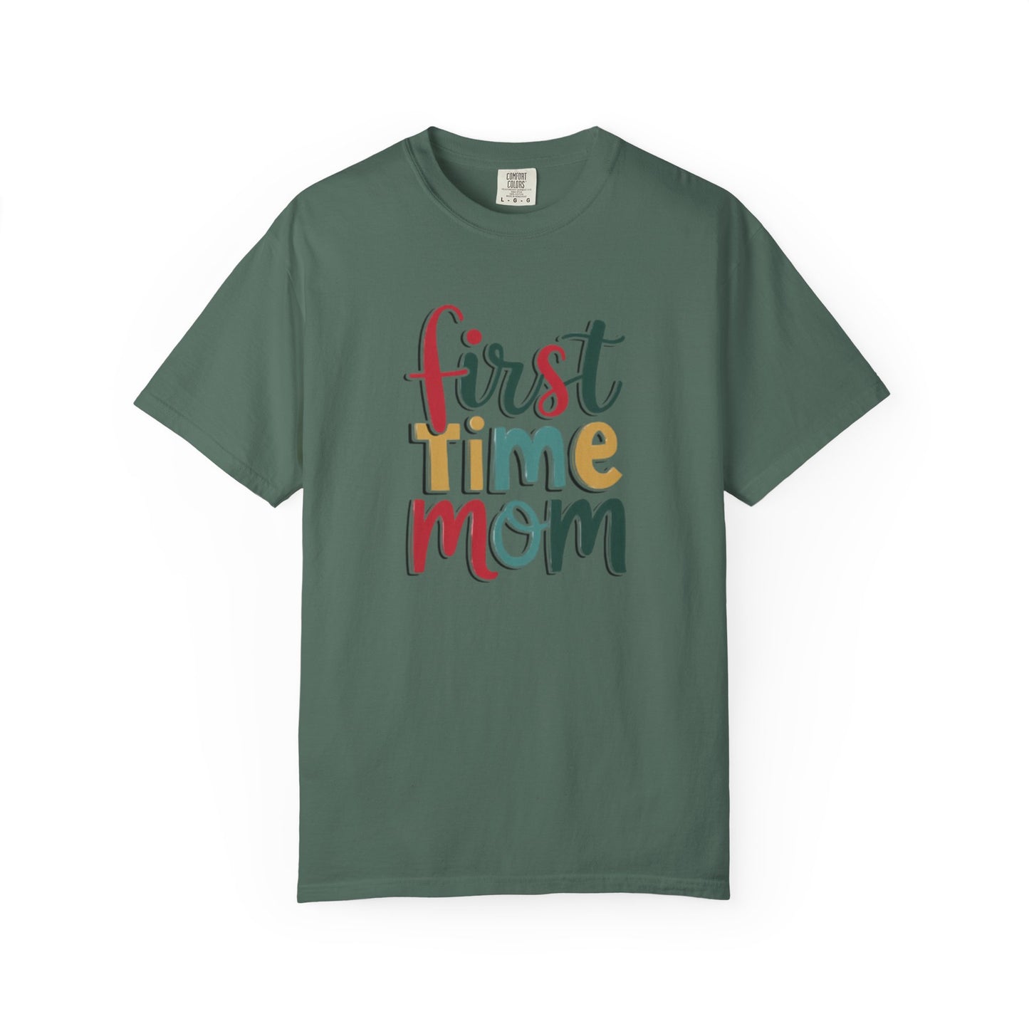 First Time Mama Tee | Trendy Motherhood Shirt for New Moms | Gift for Her | New Mom T-Shirt |‘First Time Mom’ Cute Graphic Tee | Perfect Baby Shower Gift