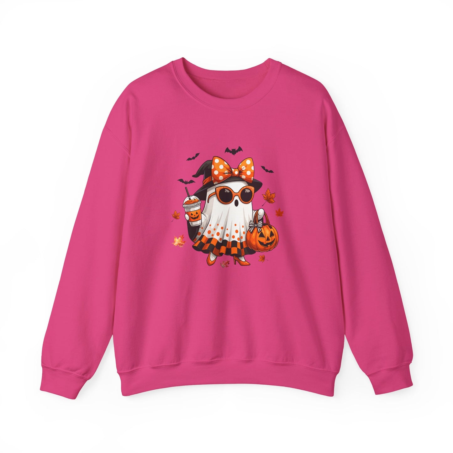 Halloween Ghost Crewneck Sweatshirt | Cute Halloween Ghost Sweatshirt | Spooky Girl Ghost Crewneck | Pumpkin Ghost Sweater | Fall Halloween Sweatshirt | Trendy Autumn Ghost Gift