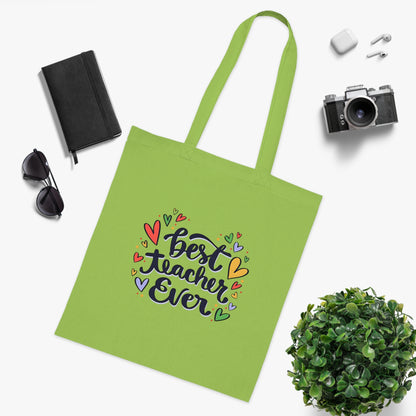 Cute Teacher Gift | Canvas Tote for School | Work | Everyday Use | Cotton Tote