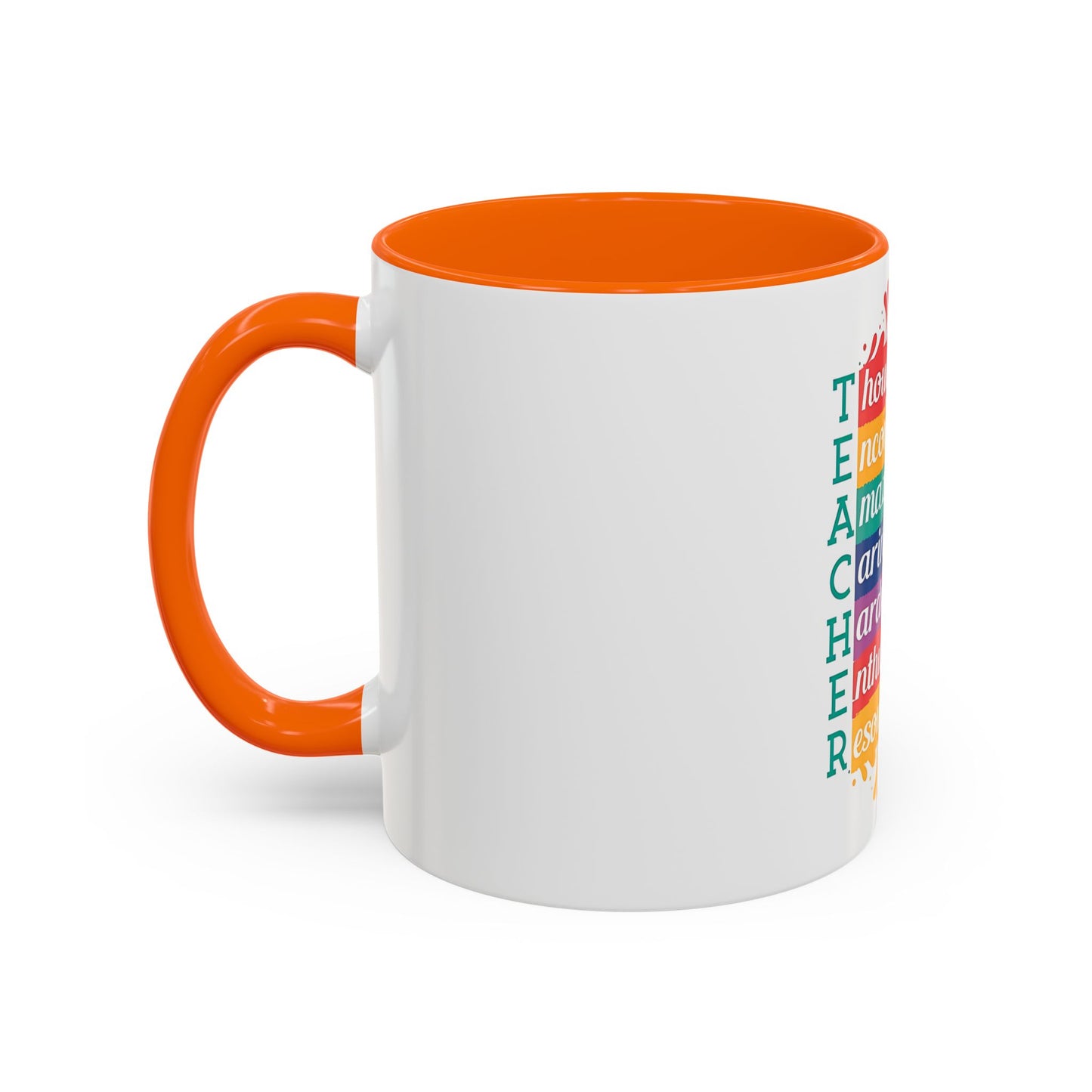 Teacher Appreciation Mug | Inspirational Teacher Gift Coffee Cup |  Classroom Desk Mug for Educators | Teacher Appreciation Coffee Mug | Colorful Acrostic |  Thoughtful | Encouraging | Amazing| 11oz...