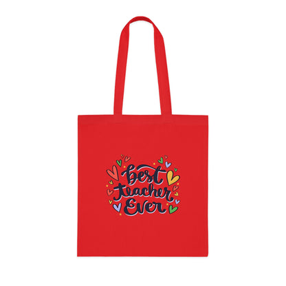Cute Teacher Gift | Canvas Tote for School | Work | Everyday Use | Cotton Tote