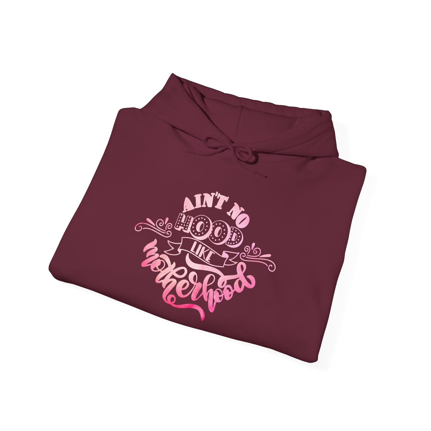 Funny Mom Hoodie | Cozy Women’s Sweatshirt | Gift for Moms | Unisex Heavy Blend | Hooded Sweatshirt | Ain’t No Hood Like Motherhood Hoodie