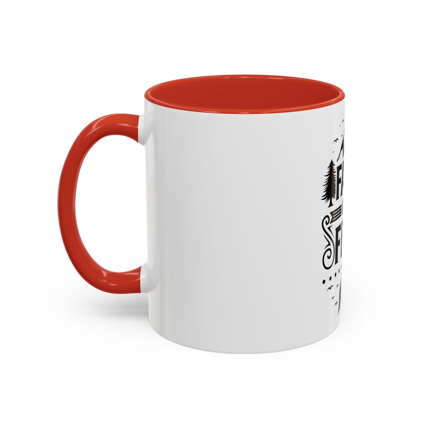 Faith Over Fear Mug | Inspirational Coffee Cup | Motivational Gift | Christian Mug | Positive Quote Drinkware | Accent Coffee Mug  | 11oz | 15oz