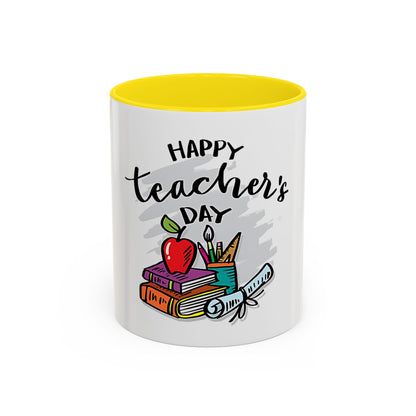 Happy Teacher’s Day Mug | Teacher Appreciation Coffee Mug | Cute Classroom Gift, Ceramic Teacher Cup