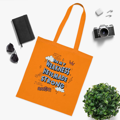 Christian Faith Canvas Tote Bag for Church | Everyday Use Tote | Cotton Tote | Christian Tote Bag