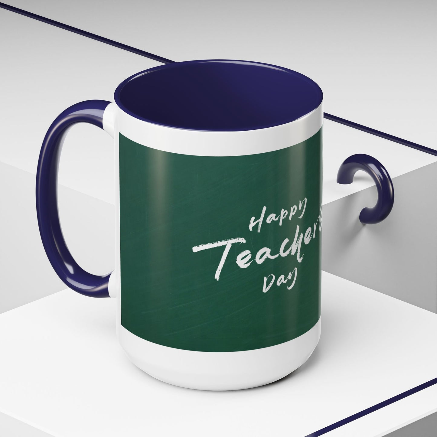 Best Teacher Ever Mug | Cute Appreciation Gift for Teachers | Thank You Gift Idea | Accent Coffee Mug | 11oz | 15oz