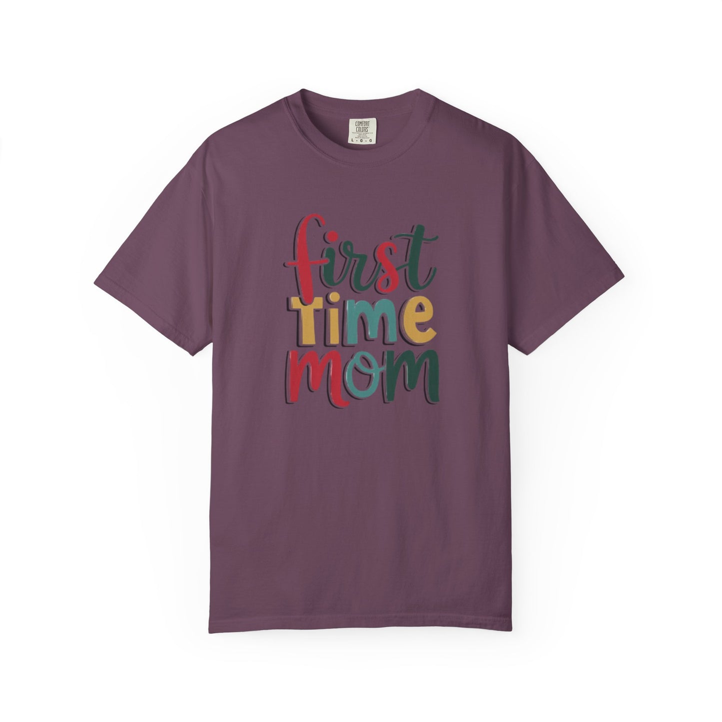 First Time Mama Tee | Trendy Motherhood Shirt for New Moms | Gift for Her | New Mom T-Shirt |‘First Time Mom’ Cute Graphic Tee | Perfect Baby Shower Gift
